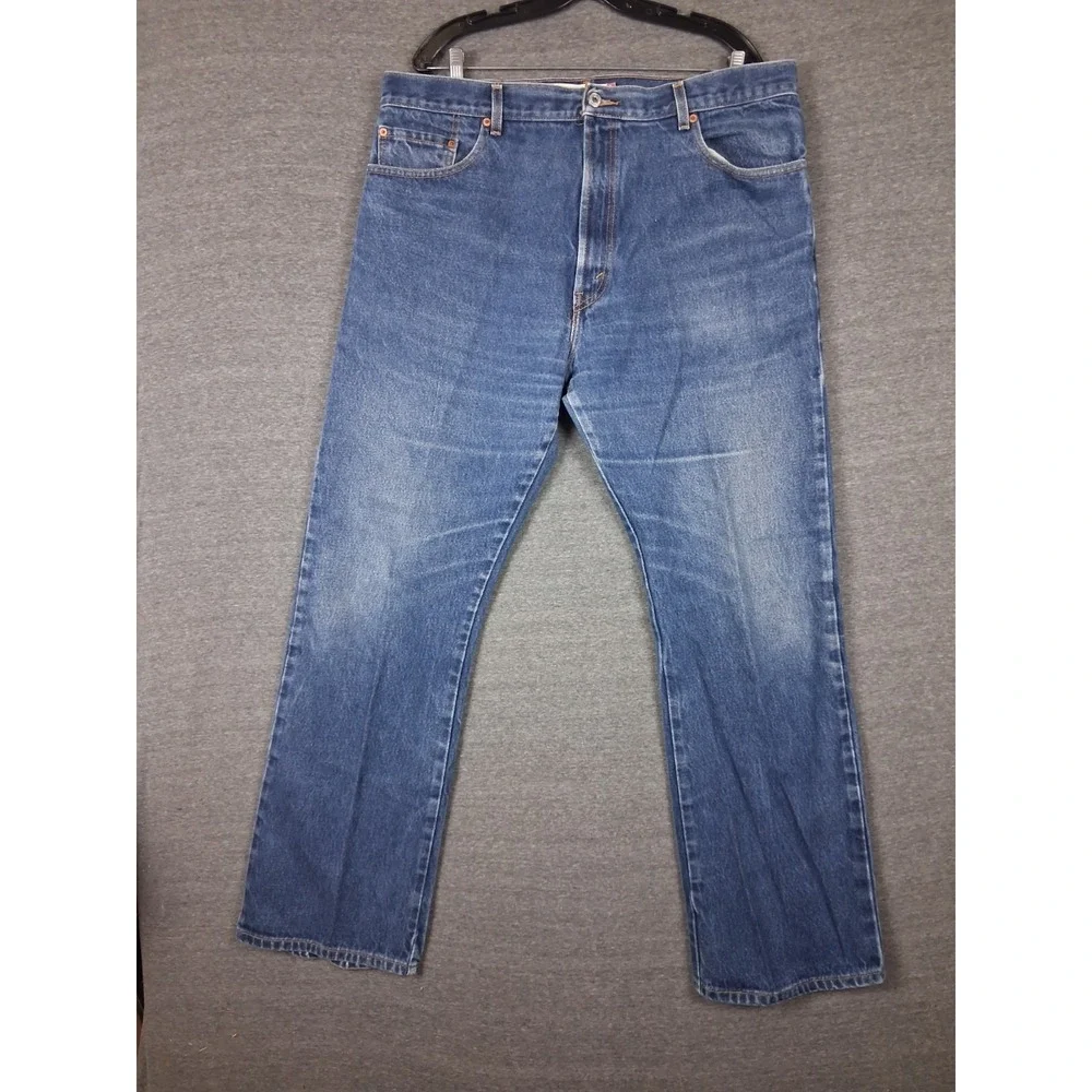Levis Mens Jeans 40x34 Blue Denim 517 Bootcut Americana Cowboy Western Street